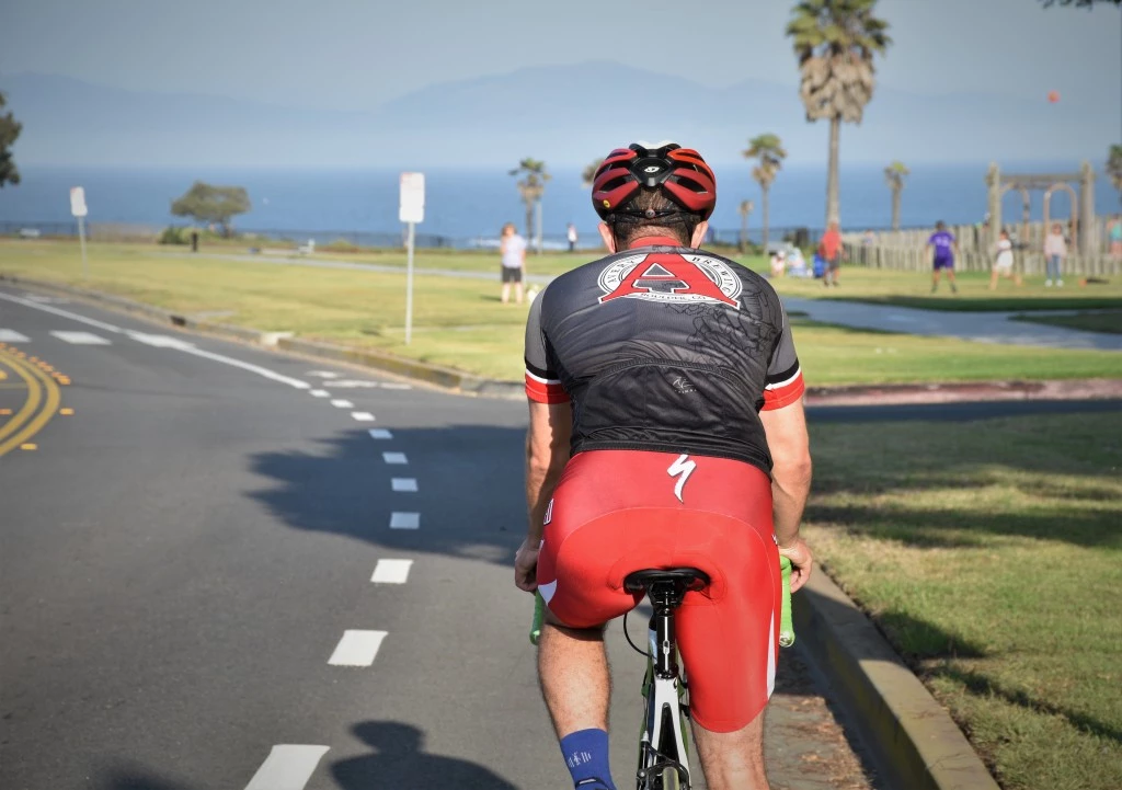 bike saddle - early morning testing along the pacific coast.