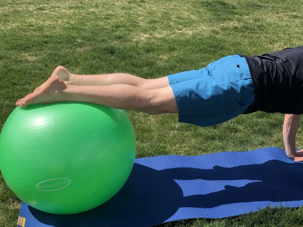 exercise ball - the balancefrom ball is a little smaller for the same size than...