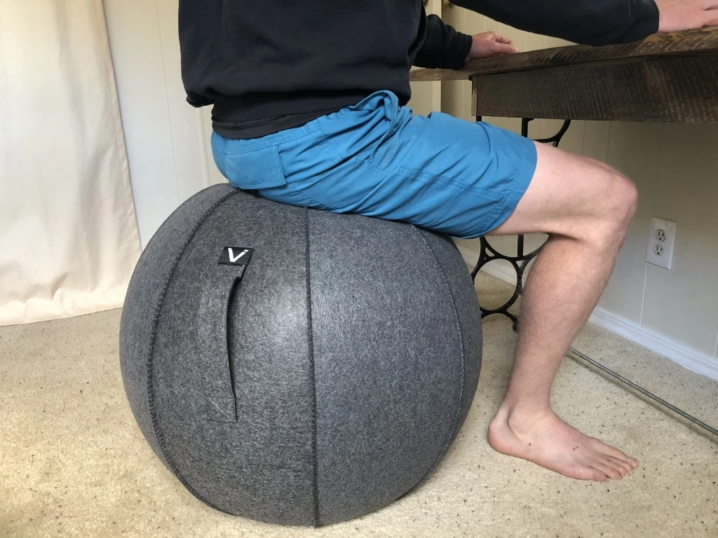 exercise ball - beyond ab workouts, exercise balls work great as an office chair.