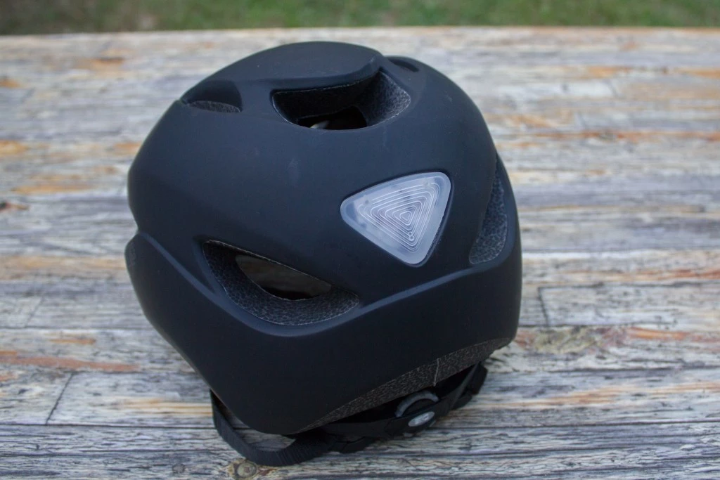 budget bike helmet - we like the integrated tail light but we have concerns about its...