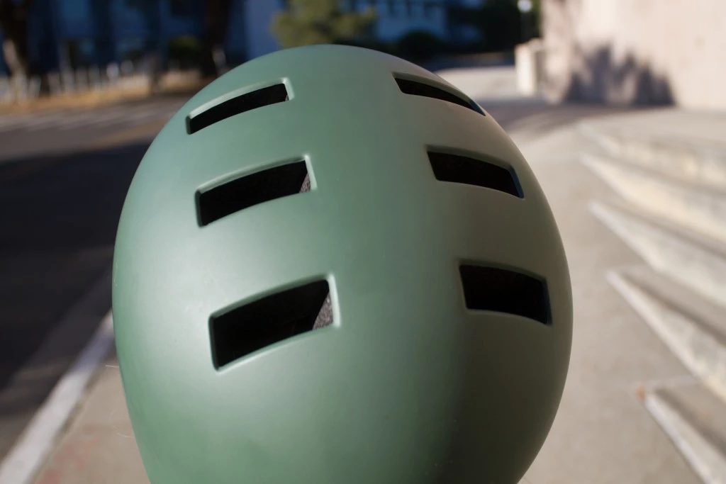 budget bike helmet - the six vents across the cm-1's crown are small, but they have a...