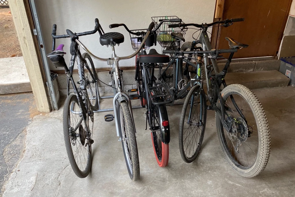 bike storage - if you have lots of bikes, the simple houseware can hold up to 5.