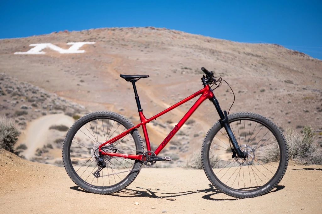 hardtail mountain bike - the norco torrent a1 has a stiff aluminum frame with a flashy red...