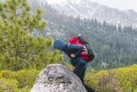 This bag stayed comfortable hiking up an approach trail full of...