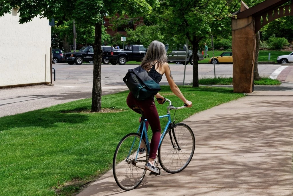 messenger bag - the classic sits slightly more horizontally on the back than the...