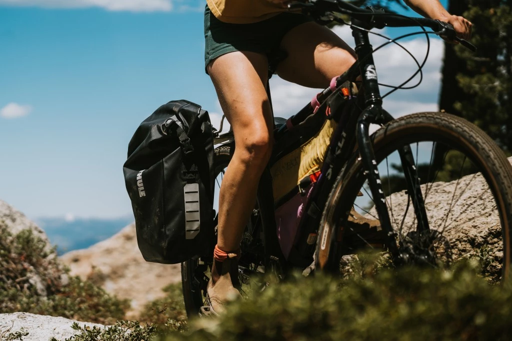 bike panniers - the thule shield tagging along on our camping adventure, packed with...