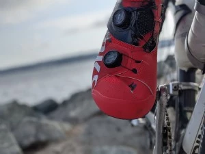 The upper on the S-Works Ares actually closes around over the sock...