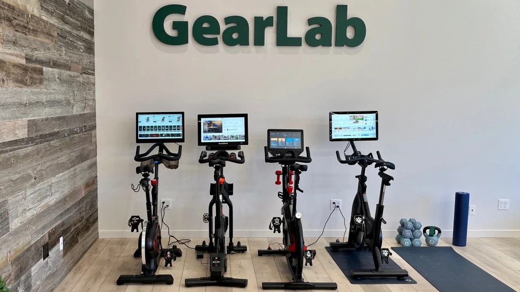 exercise bike - four spin bikes are ready for our side-by-side tests.