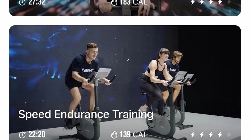 exercise bike - renpho's free ai gym app is fairly basic, but it has a number of...