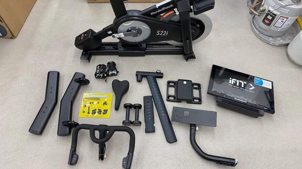 exercise bike - most bikes look like this when removed from their packaging. the...