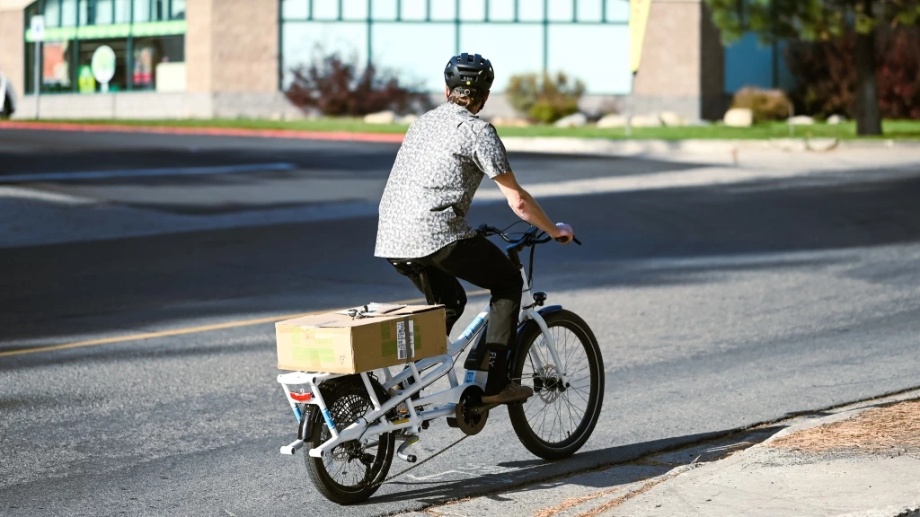 cargo bike - the class 1 yuba spicy curry makes you work for a bit, but it has an...