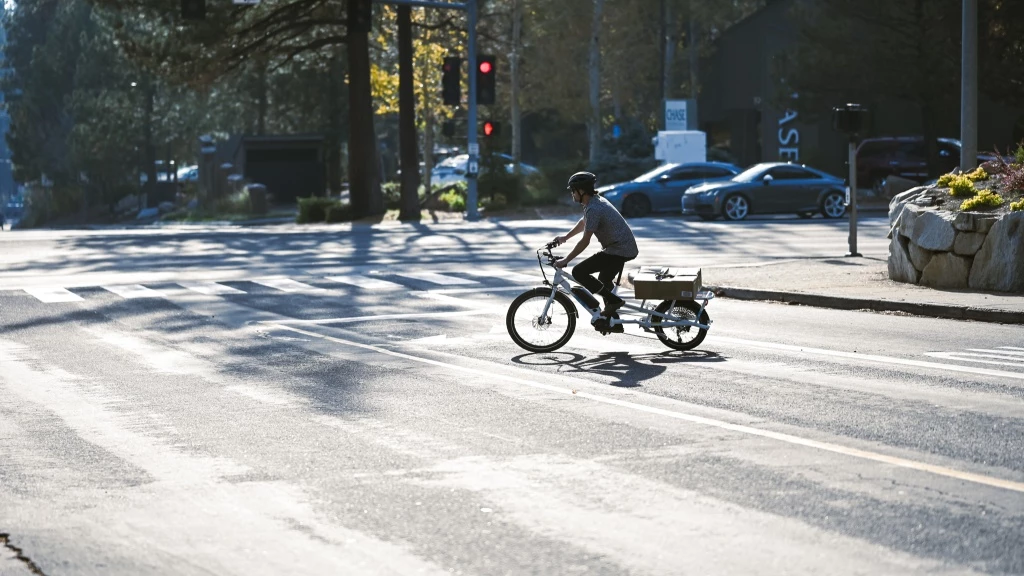 cargo bike - the spicy curry has a large turning radius, but it makes up for it...