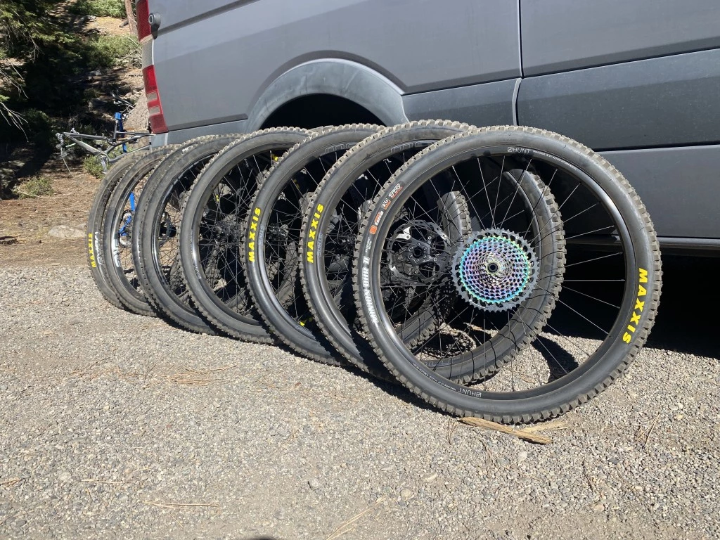 mountain bike wheels - from the base camp, spent the day doing hot laps to glean the...