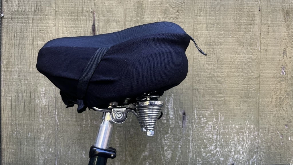 comfort bike seat - the bikeroo padded gel seat cover is difficult to fit, but adds...