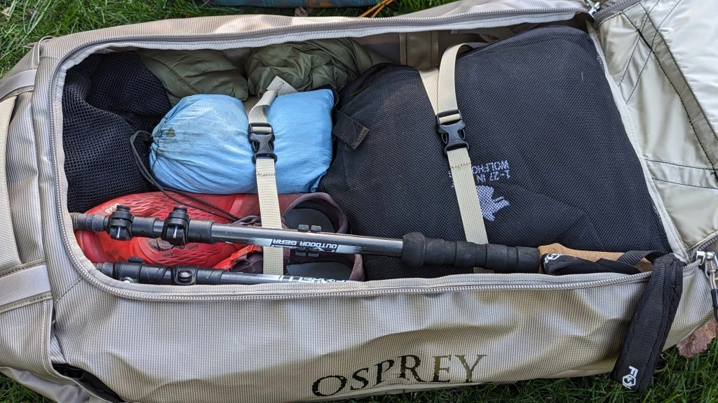 duffel bag - compression straps inside the transporter help keep gear secure...