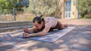 If you do yoga outdoors, dirt can easily mix with your sweat and be...