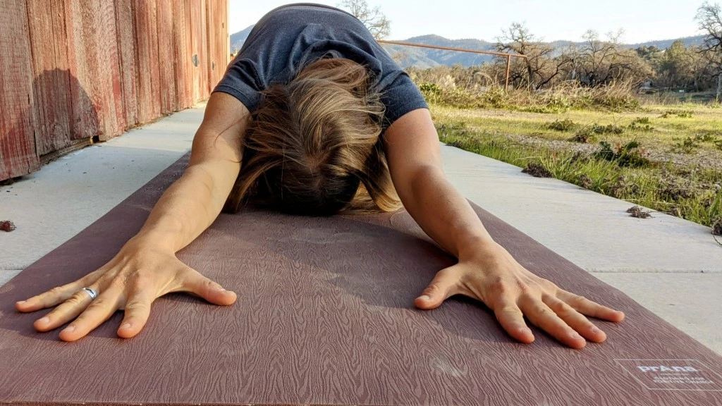 yoga mat - some yogis find the prana verde's sticky grip pattern offers...