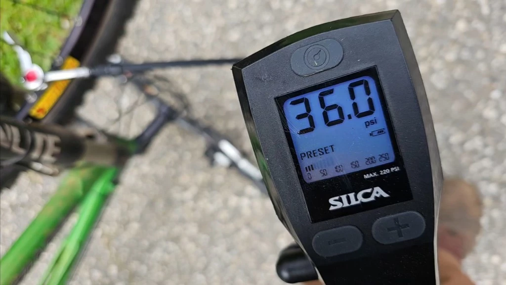 bike pump - the digital gauge on the silca superpista digital pump was easy to...