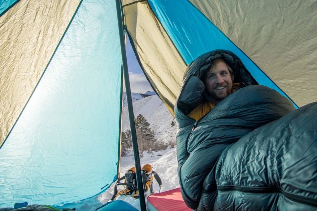 sleeping bag cold weather - this bag has loads of room to roll around and isn't a bad place to...