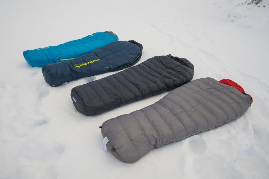 sleeping bag cold weather - each of these bags has similar weights, but the kodiak mf is warmest...