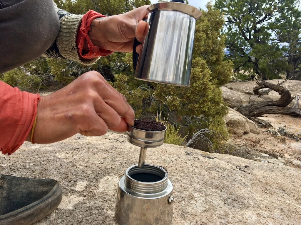 camping coffee - the musa has three main components and is fairly simple to clean.