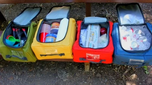 camping table - the sherpa's totes are big enough to store supplies for a 1 to 2 day...