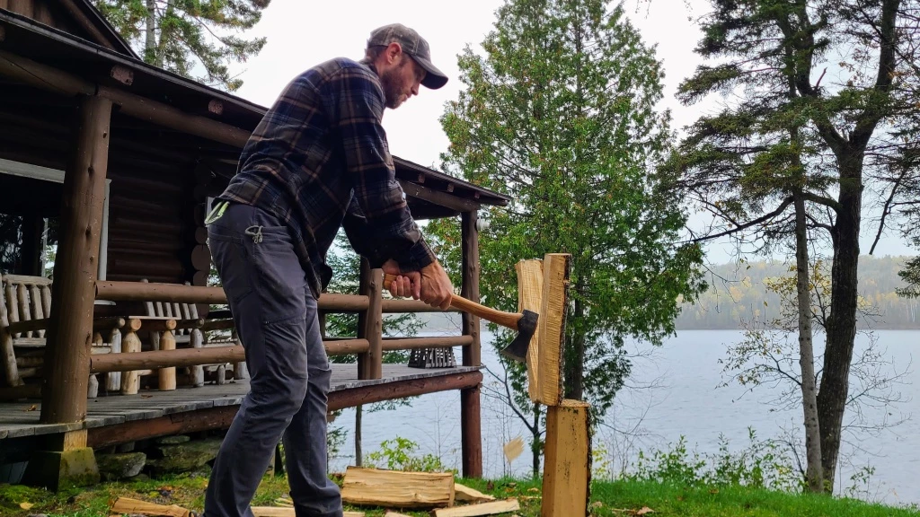 axe - the small forest axe from gransfors bruks isn't made for splitting...