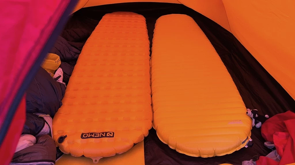 sleeping pad womens - our two lightest backpacking pads, the nemo tensor (left) and the...