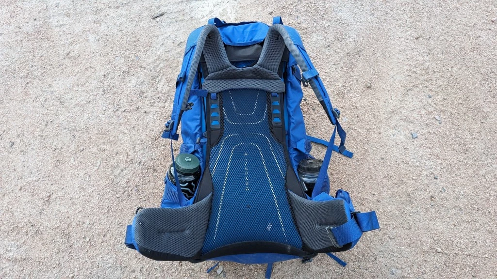 budget backpacking pack - the osprey rook 65l features the same back panel and shoulder strap...