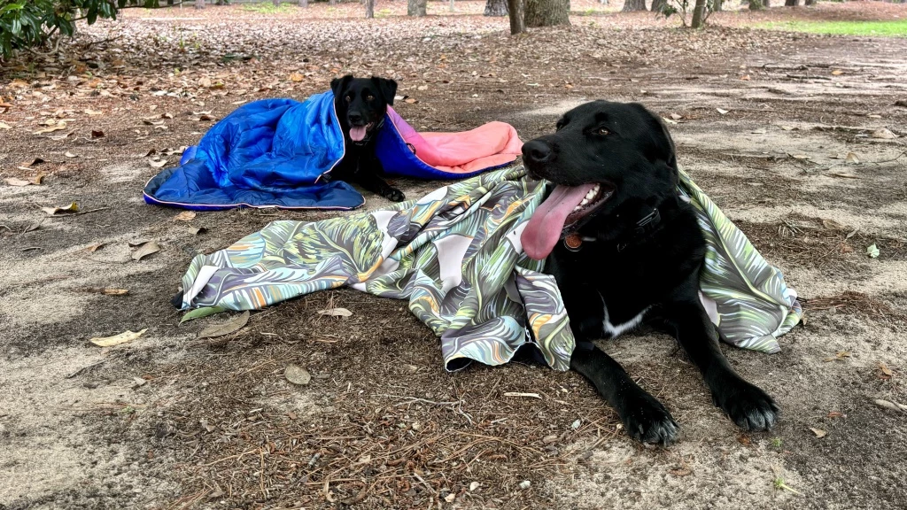 camping blanket - getting cozy! even our furry friends were enjoying these blankets at...